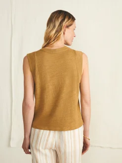 Sunwashed Slub Muscle Tank -*Faherty Brand Best