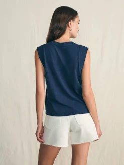 Sunwashed Slub Muscle Tank -*Faherty Brand Hot