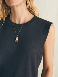 Sunwashed Slub Muscle Tank -*Faherty Brand