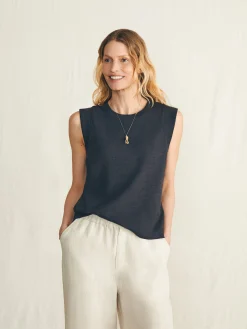 Sunwashed Slub Muscle Tank -*Faherty Brand