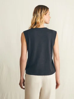 Sunwashed Slub Muscle Tank -*Faherty Brand