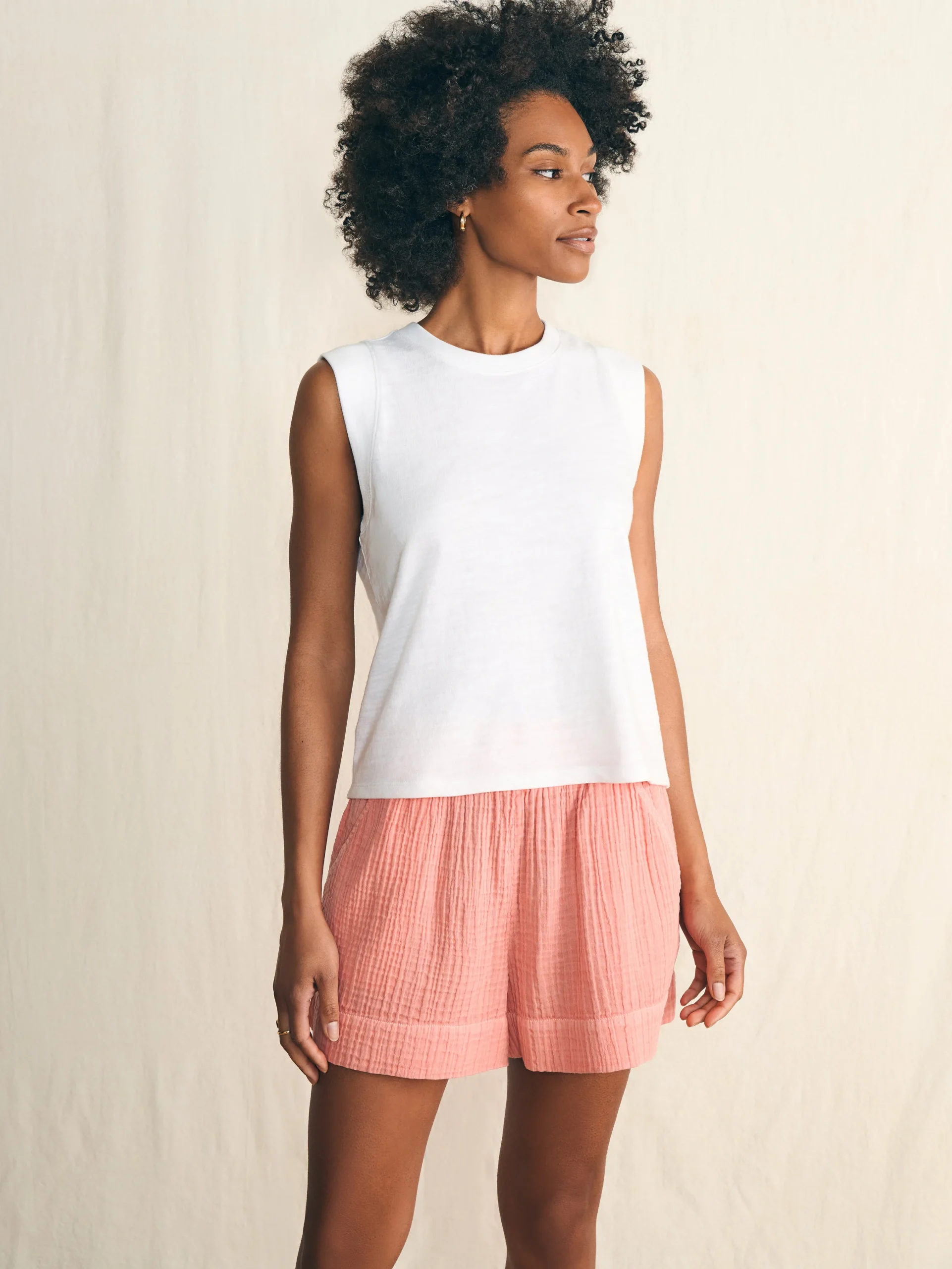 Sunwashed Slub Muscle Tank -*Faherty Brand Clearance