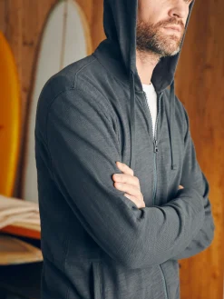 Sunwashed Slub Zip Hoodie -*Faherty Brand Clearance