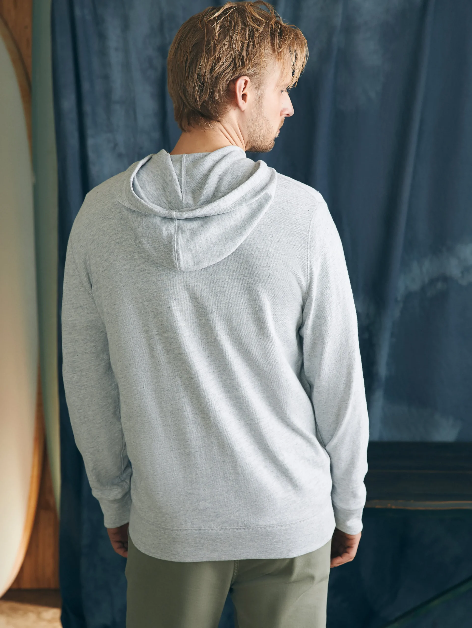 Sunwashed Slub Zip Hoodie -*Faherty Brand New