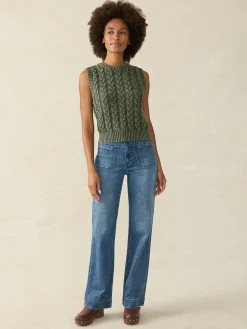 Sunwashed Sweater Vest -*Faherty Brand Clearance