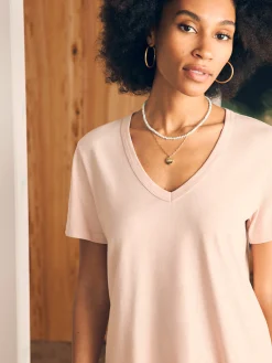 Sunwashed V-Neck Tee -*Faherty Brand Clearance