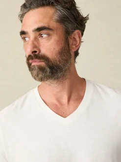 Sunwashed V-Neck Tee -*Faherty Brand