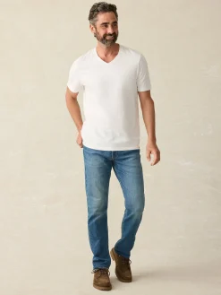Sunwashed V-Neck Tee -*Faherty Brand