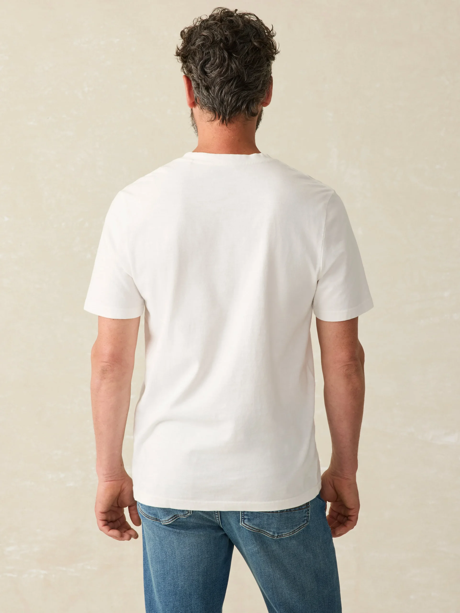 Sunwashed V-Neck Tee -*Faherty Brand