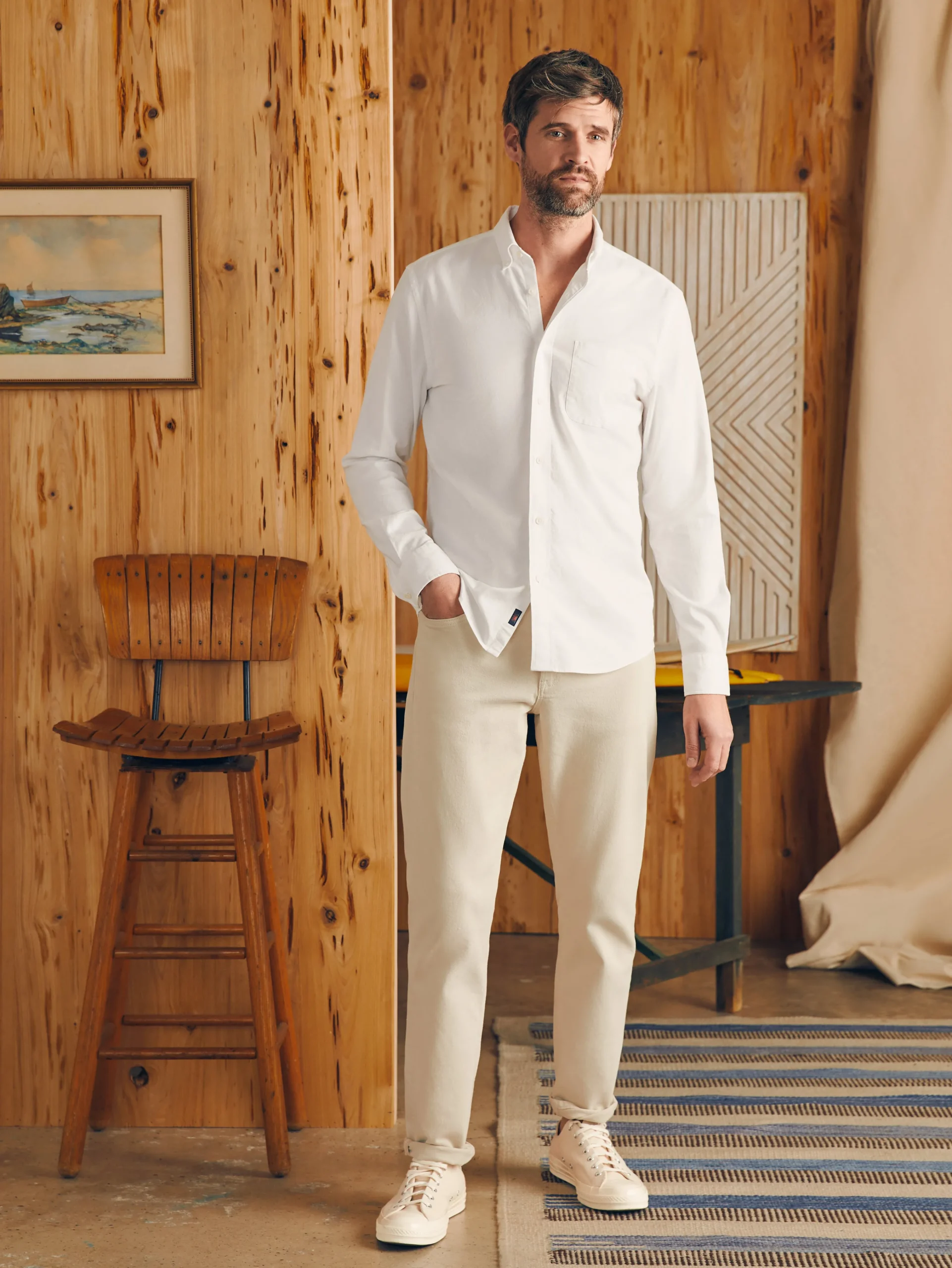 Supima Oxford Shirt -*Faherty Brand Clearance