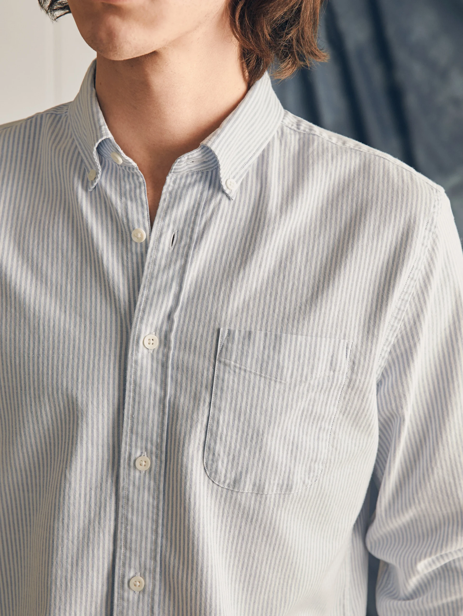 Supima Oxford Shirt (Tall) -*Faherty Brand Best