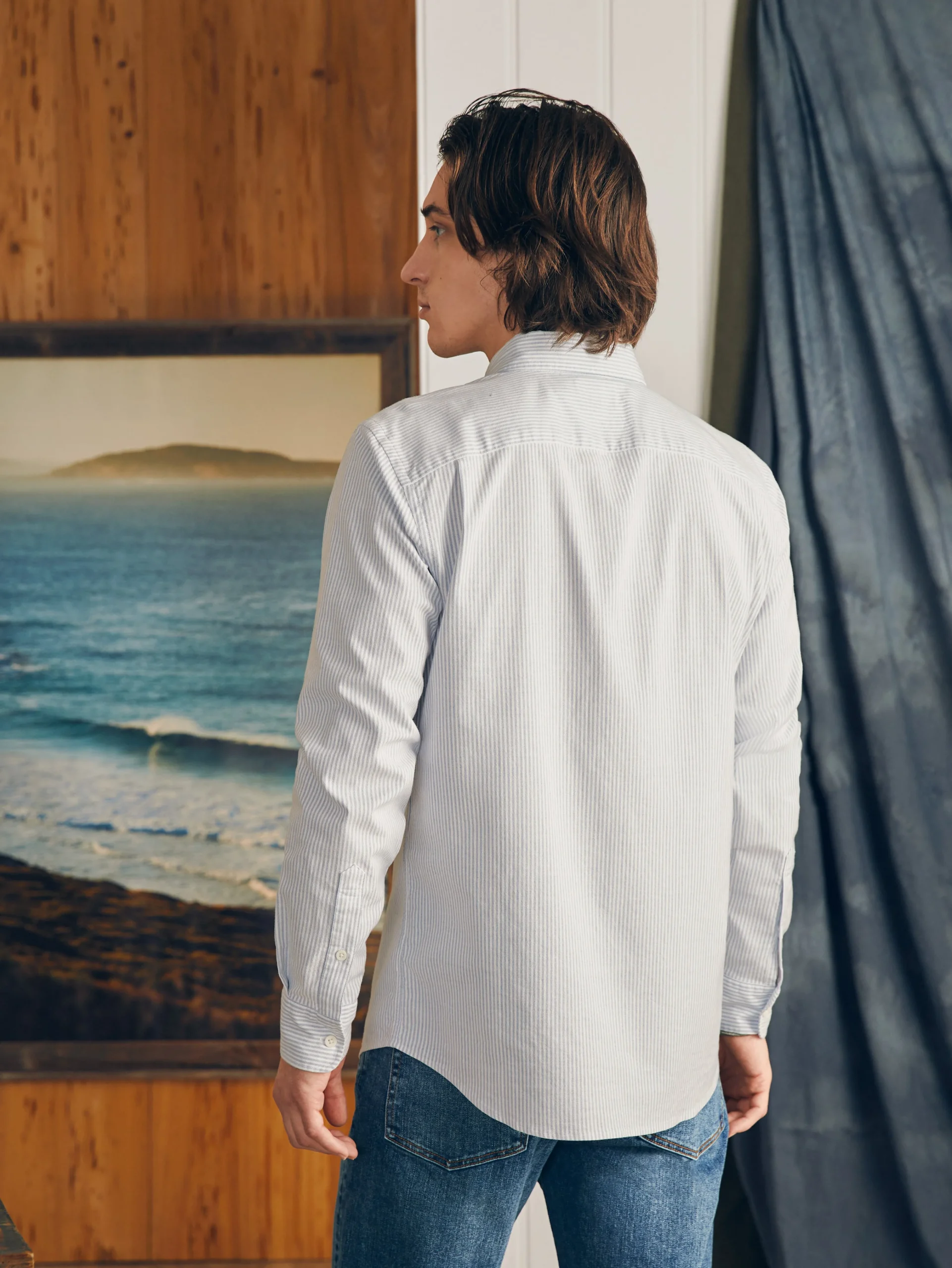 Supima Oxford Shirt (Tall) -*Faherty Brand Best