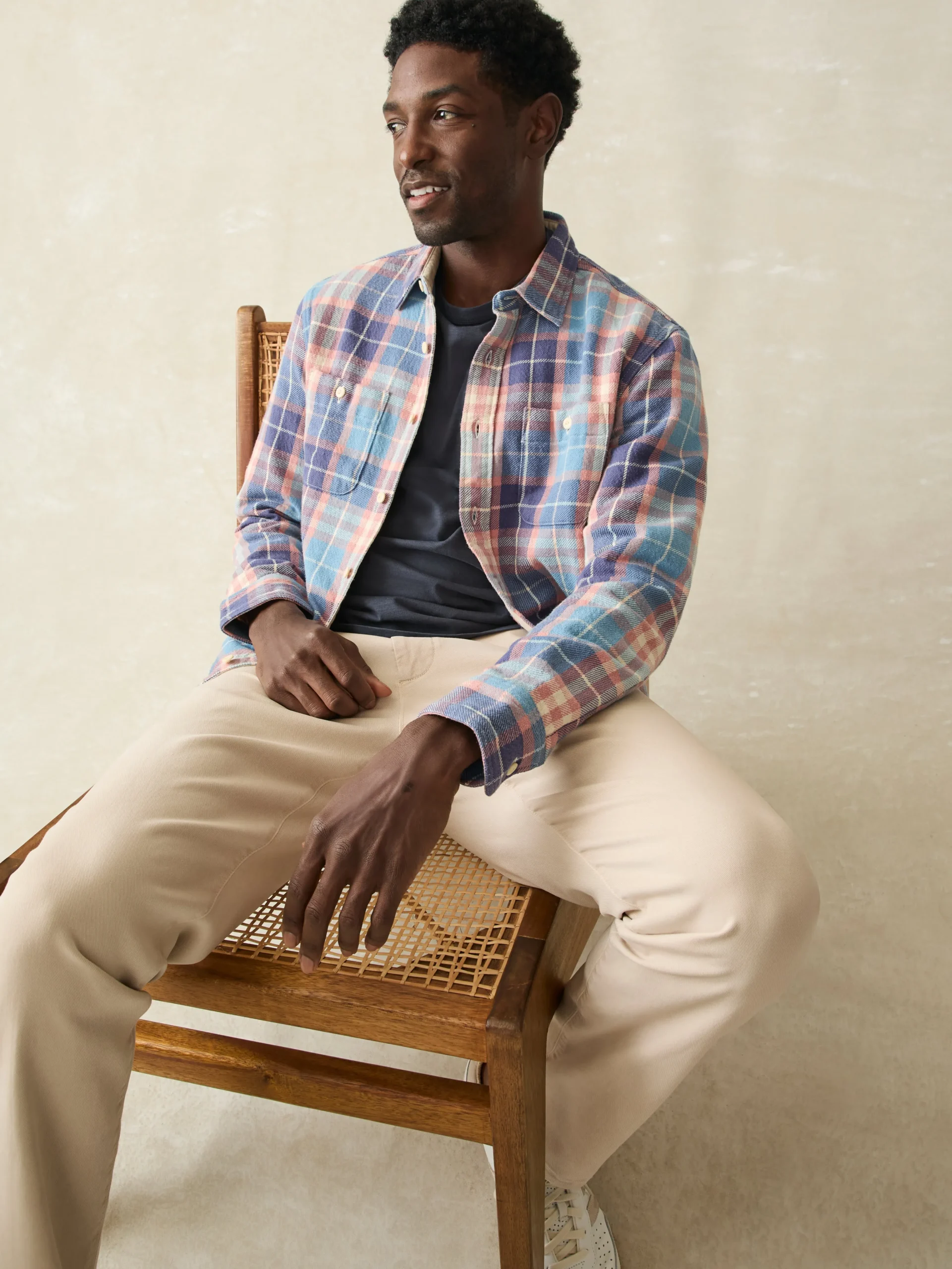 Surf Flannel -*Faherty Brand New