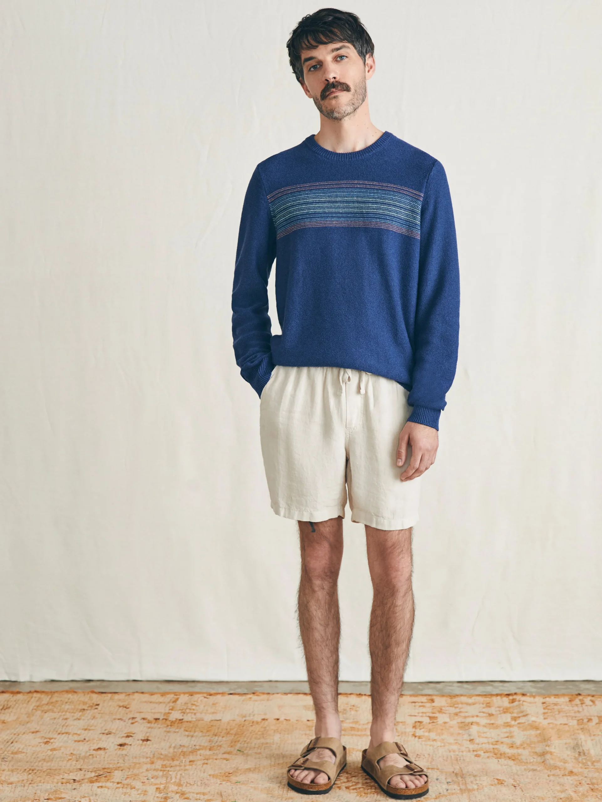 Surf Stripe Crew Sweater -*Faherty Brand Online
