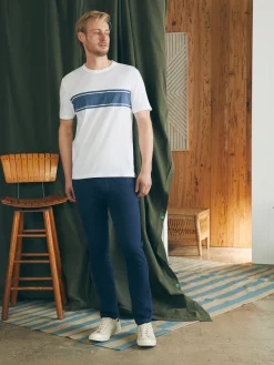 Surf Stripe Sunwashed Pocket Tee -*Faherty Brand Best