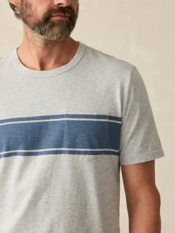 Surf Stripe Sunwashed Tee (Tall) -*Faherty Brand