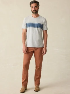 Surf Stripe Sunwashed Tee (Tall) -*Faherty Brand
