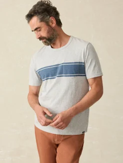 Surf Stripe Sunwashed Tee (Tall) -*Faherty Brand