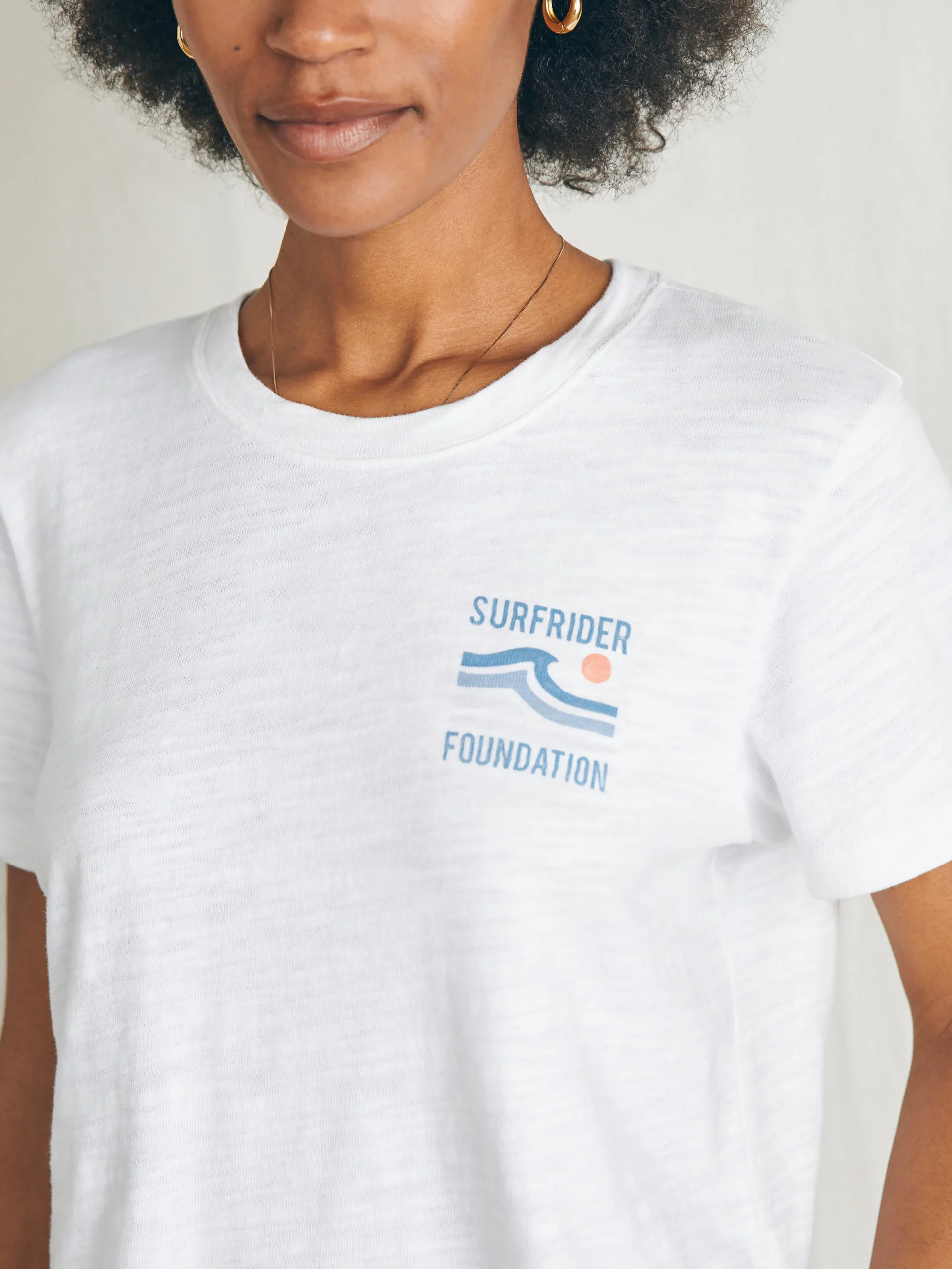Surfrider Sunwashed Cropped Tee -*Faherty Brand