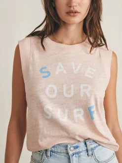 Surfrider Sunwashed Slub Muscle Tank -*Faherty Brand Best
