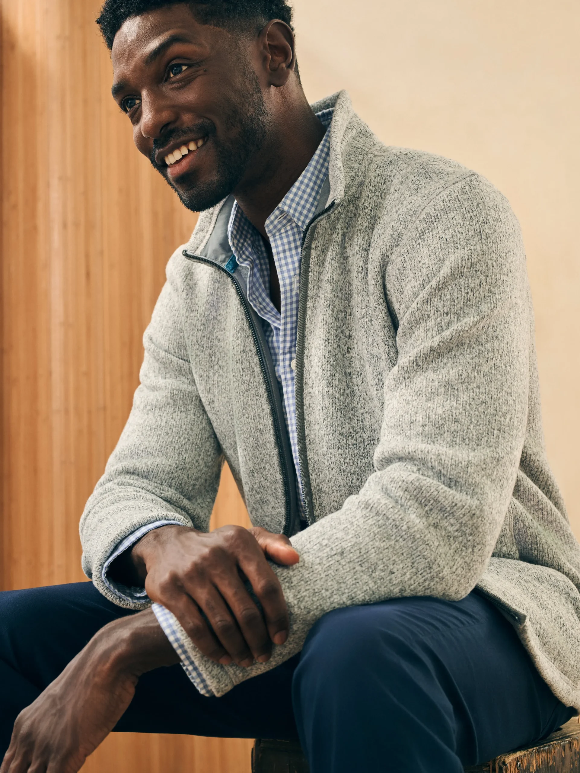 Sweater Fleece Full Zip -*Faherty Brand Discount