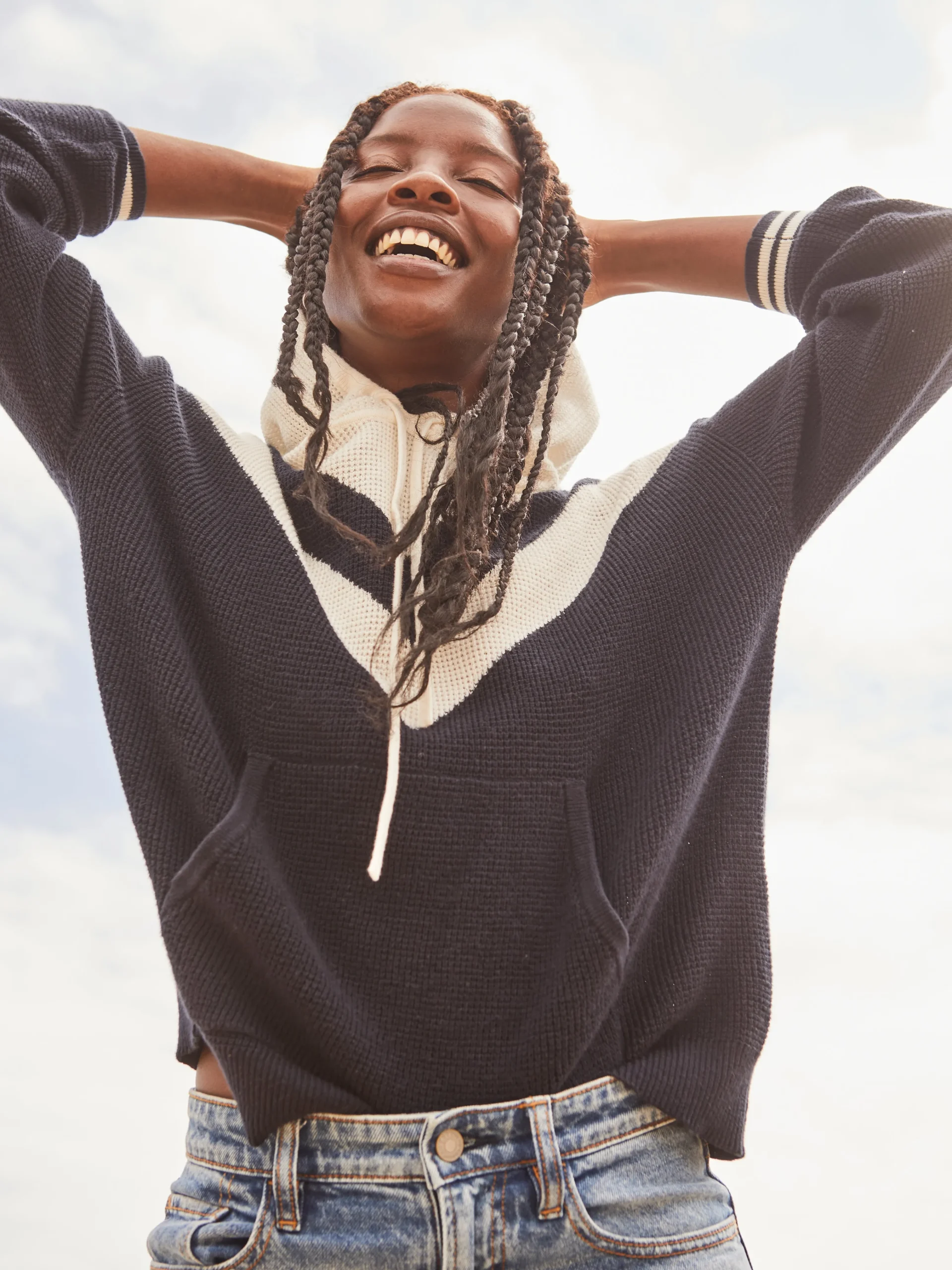 Throwback Sweater Hoodie -*Faherty Brand Hot