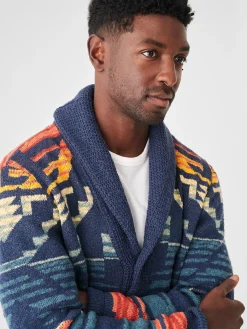 Thunder Voice Eagle Cardigan -*Faherty Brand New