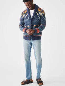 Thunder Voice Eagle Cardigan -*Faherty Brand New