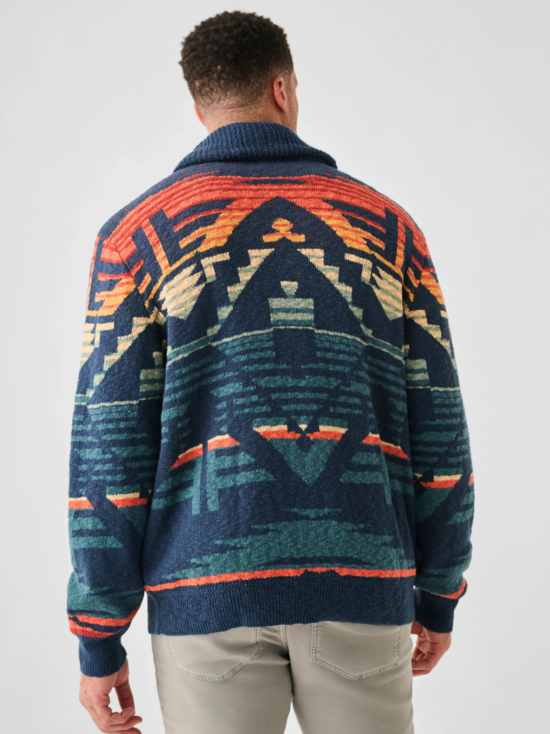 Thunder Voice Eagle Cardigan -*Faherty Brand New