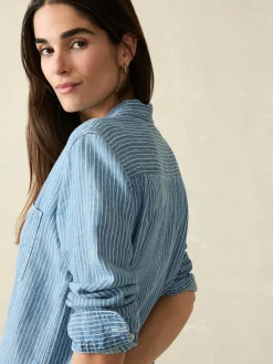 Tried & True Chambray Shirt -*Faherty Brand Hot