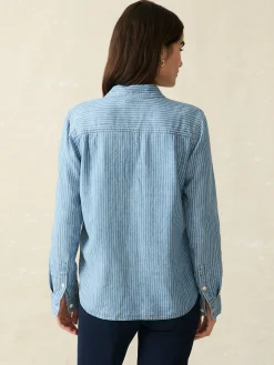 Tried & True Chambray Shirt -*Faherty Brand Hot