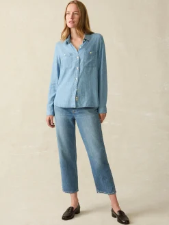 Tried & True Chambray Shirt -*Faherty Brand Discount
