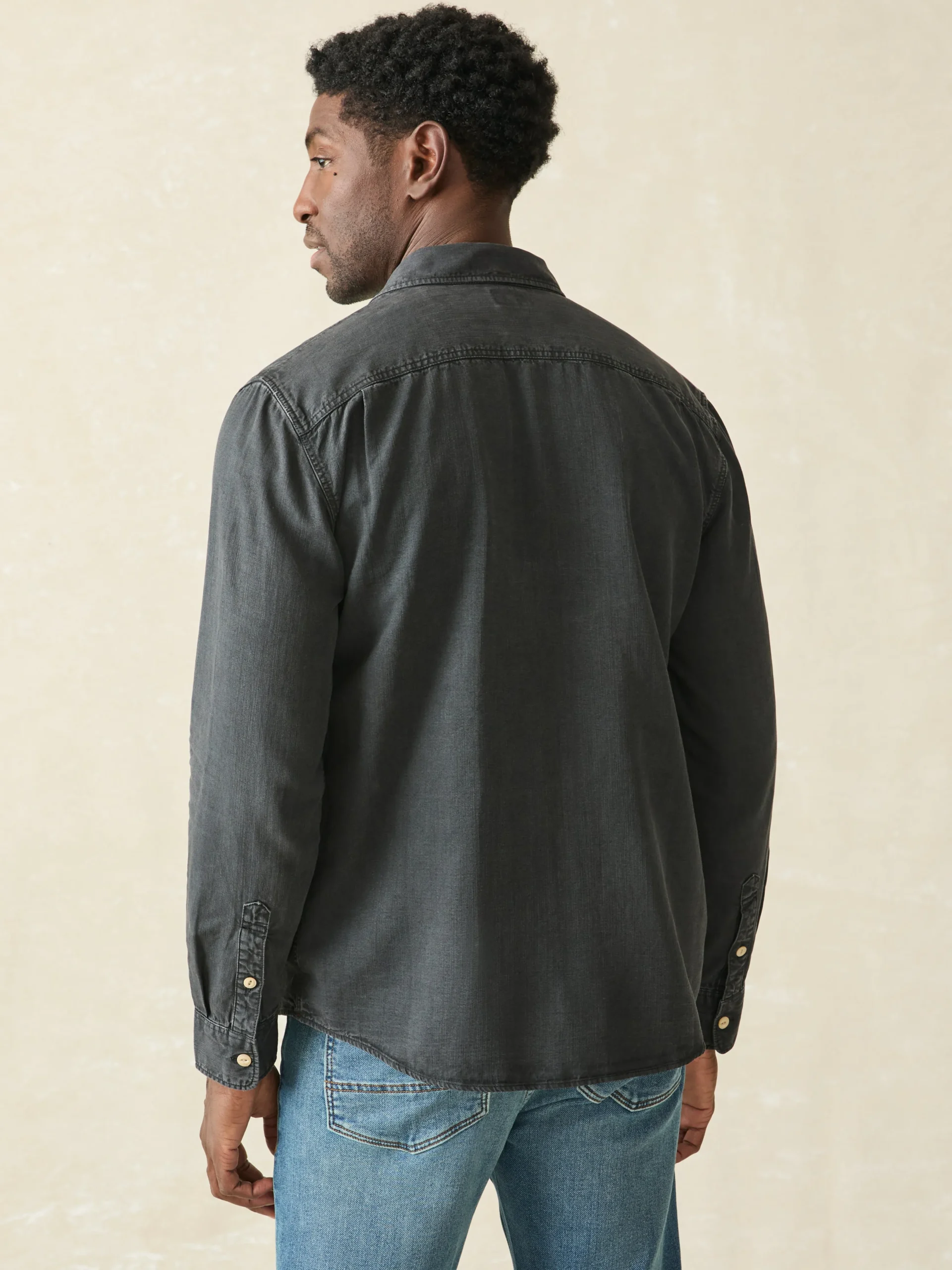 Tried & True Chambray Workshirt -*Faherty Brand Discount