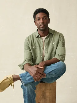 Tried & True Chambray Workshirt -*Faherty Brand Clearance