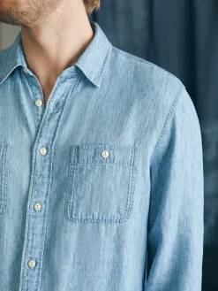 Tried & True Chambray Workshirt -*Faherty Brand Hot