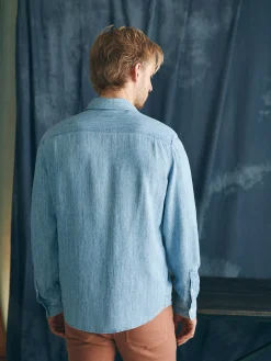 Tried & True Chambray Workshirt -*Faherty Brand Hot