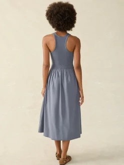 Tropical Cotton Ribbed Tank Dress -*Faherty Brand Sale