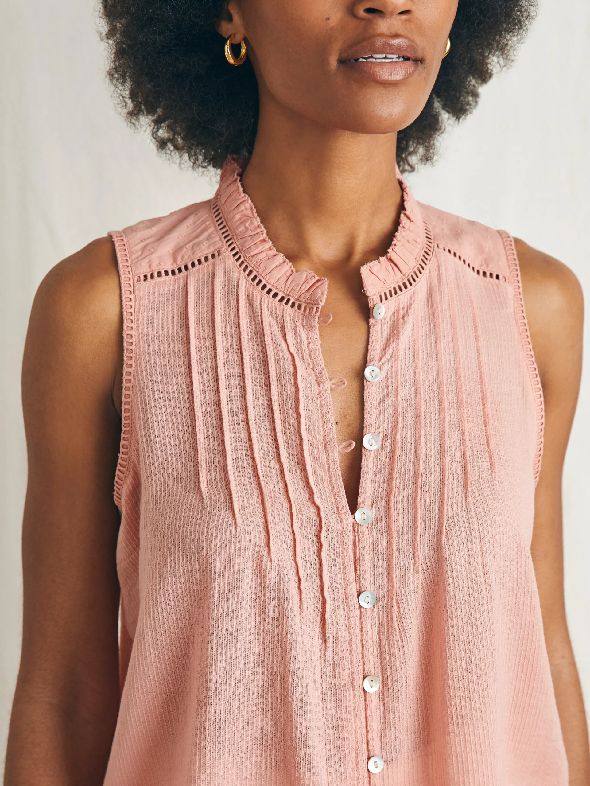 Willa Sleeveless Top -*Faherty Brand Hot