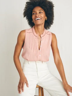 Willa Sleeveless Top -*Faherty Brand Hot