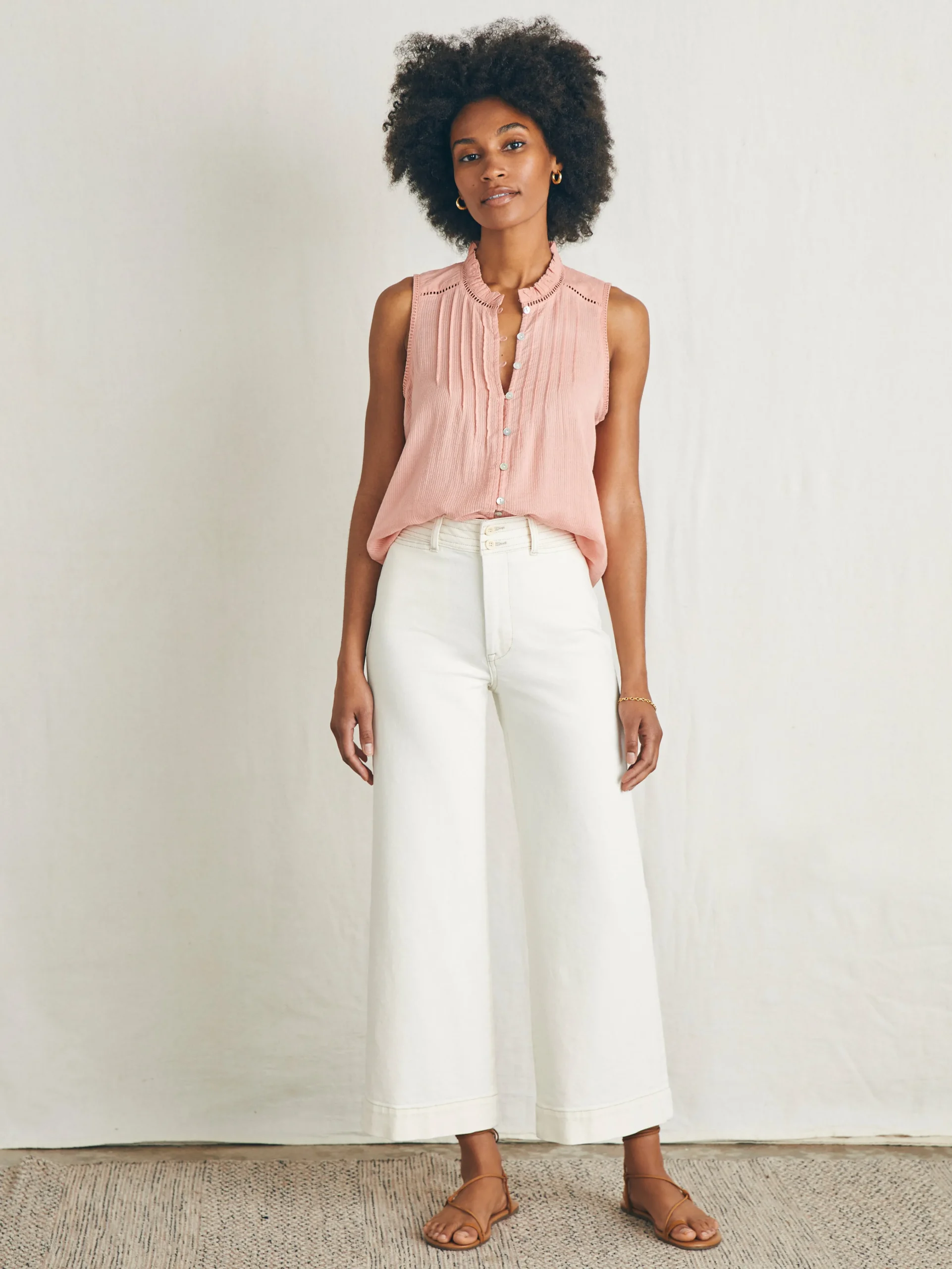 Willa Sleeveless Top -*Faherty Brand Hot