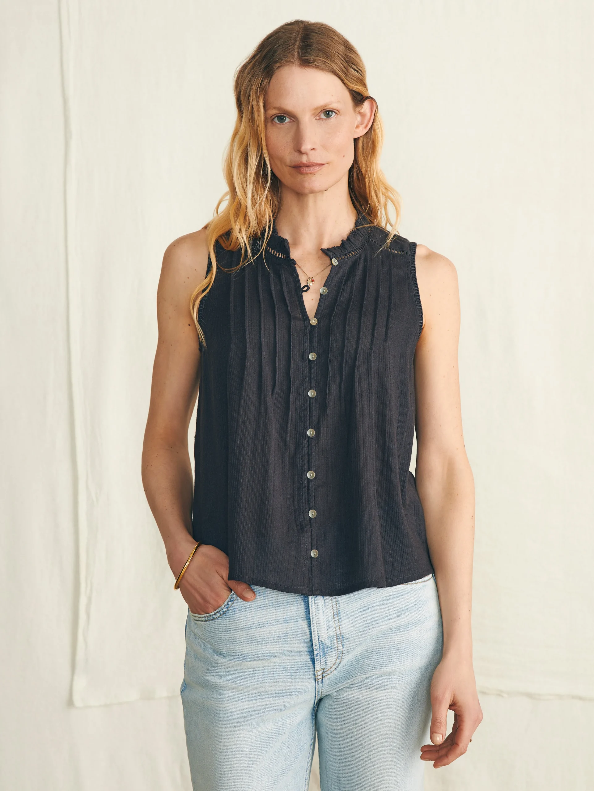 Willa Sleeveless Top -*Faherty Brand Clearance