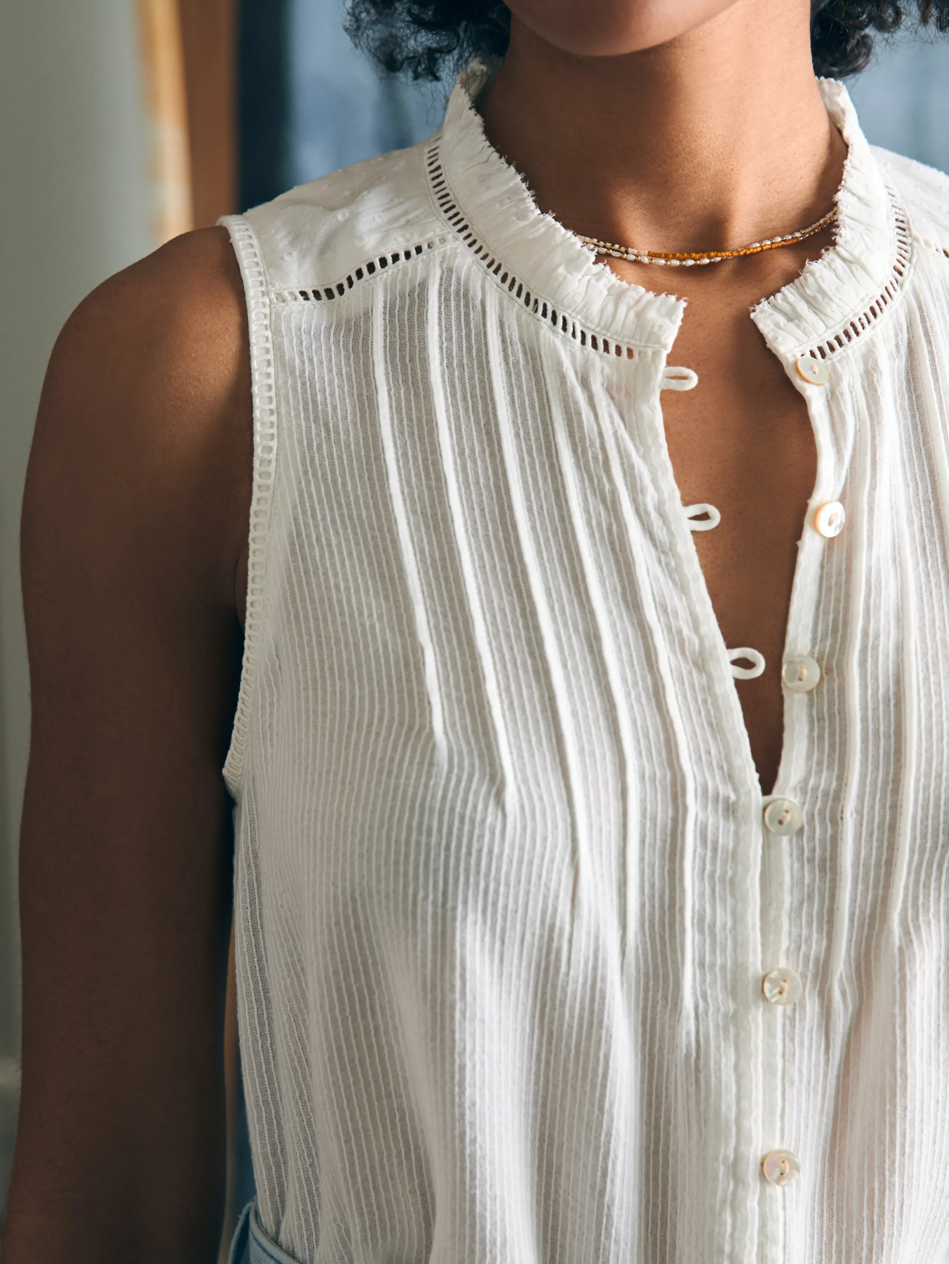 Willa Sleeveless Top -*Faherty Brand Outlet