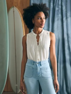 Willa Sleeveless Top -*Faherty Brand Outlet