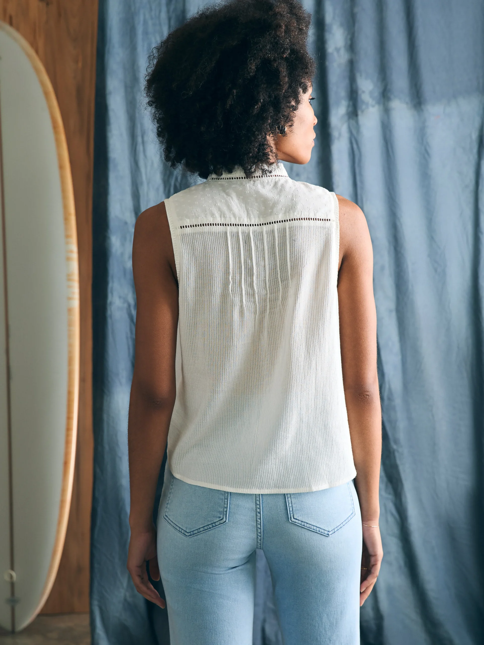 Willa Sleeveless Top -*Faherty Brand Outlet